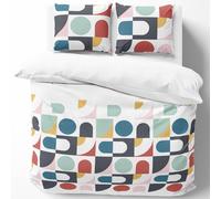 Parure de lit 240x220 cm 100% coton biologique TITANE Blanc