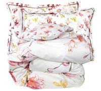 Parure de lit 240x220 cm 50x70 cm percale ELISA Rose 3 pièces