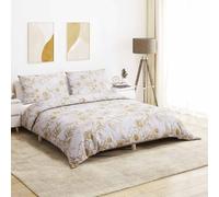 Parure de lit - 260 x 240 cm - En coton - Avec taies d'oreiller de 65 x 65 cm - Facile d'entretien - Avec fermeture à boutons cachée - Pour la chambre à coucher et un grand confort de sommeil