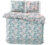 Parure de lit 260x240 cm 100% coton ALEYA Rose