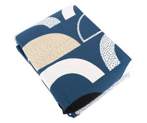 Parure de lit 260x240 cm coton BERLIOZ Bleu 3 pièces
