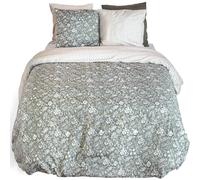 Parure de lit 260x240 cm INDILY microfibre motifs floraux orientaux