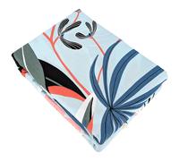 Parure de lit 260x240 cm Satin de coton PAYA Bleu 3 pièces