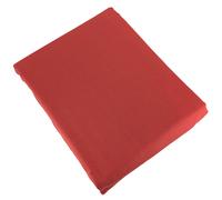 Parure de lit 260x240 cm satin de coton SAPRI rouge sienne 3 pièces