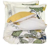 Parure de lit 280x240 cm 65x65 cm 100% coton TOCO vert 3 pièces