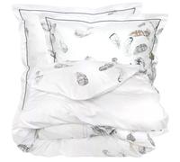 Parure de lit 3 pièces 280x240 cm taies 65x65 cm Percale pur coton PLUMES