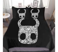 Parure De Lit 3 Pieces Adjzepuo Hollow Knight, Motif Humoristique, 200 X 228 Cm, Avec Housse De Couette Et 2 Taies D'oreiller.