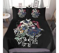 Parure De Lit 3 Pieces Adjzepuo Hollow Knight, Motif Humoristique, 228 X 228 Cm, Avec Housse De Couette Et 2 Taies D'oreiller.