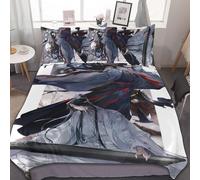 Parure De Lit 3 Pieces Adjzepuo Mo Dao Zu Shi, Motif Humoristique, 200 X 228 Cm, Avec Housse De Couette Et 2 Taies D'oreiller.