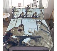 Parure De Lit 3 Pieces Adjzepuo Mo Dao Zu Shi, Motif Humoristique, 218 X 188 Cm, Avec Housse De Couette Et 2 Taies D'oreiller.