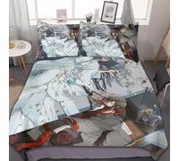 Parure De Lit 3 Pieces Adjzepuo Mo Dao Zu Shi, Motif Humoristique, 218 X 188 Cm, Avec Housse De Couette Et 2 Taies D'oreiller.