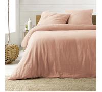 Parure de Lit 3 Pièces ""Angelia"" 240x220cm Rose