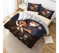 Parure De Lit 3 Pieces Avec Housse De Couette Et 2 Taies D'oreiller Motif Dessin Anime Pinocchio, Plusieurs Tailles Pour Chambre D'amis (1 Housse De Couette Et 2 Taies D'oreiller,