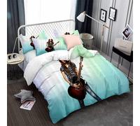Parure De Lit 3 Pieces Avec Housse De Couette Et Fermeture Éclair, Motif Miley Cyrus, Actrice Et Chanteuse, Extra Douce Et Résistante, Avec 2 Taies D'oreiller.