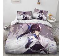 Parure De Lit 3 Pieces Avec Housse De Couette Et Poster Butterfly-Shinobu, Décoration D'ambiance De Chambre, Périphériques D'anime