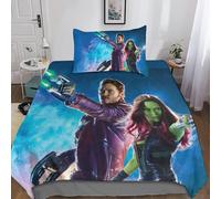 Parure De Lit 3 Pieces Avec Housse De Couette Et Taie D'oreiller Les Gardiens De La Galaxie, Impression Numérique 3d, Hypoallergénique, Pour Chambre À Coucher, Lit De Repos Pour En