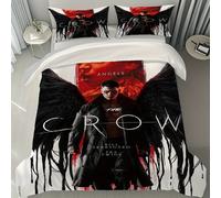 Parure De Lit 3 Pieces Avec Housse De Couette Raven's Black Wings Oath