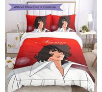 Parure De Lit 3 Pieces Avec Nom Personnalisé Lady Oscar, Housse De Couette Et Fermeture, Comprenant 1 Housse De Couette Et 2 Taies D'oreiller, Housse De Couette Douce Et Confortabl