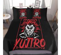 Parure De Lit 3 Pieces Baki The Grappler, Motif Humoristique, 200 X 228 Cm, Avec Housse De Couette Et 2 Taies D'oreiller.