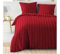 Douceur d'Intérieur – Parure de lit 3 pièces Cleo 240x220 cm Rouge