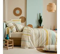 Parure De Lit 3 Pièces Coton Rayures Bayadère Housse + Taies