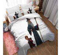 Parure De Lit 3 Pieces En Microfibre 135 X 200 Cm - Housse De Couette Univers Féérique, Douce Et Moelleuse Avec Fermeture Éclair Et 2 Taies D'oreiller