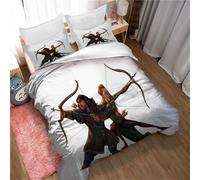 Parure De Lit 3 Pieces En Microfibre 135 X 200 Cm - Housse De Couette Univers Féérique, Douce Et Moelleuse Avec Fermeture Éclair Et 2 Taies D'oreiller