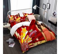 Parure De Lit 3 Pieces En Microfibre, Motif Miley Cyrus, Actrice Et Chanteuse, Rêveuse Et Mignonne, Pour Enfants Et Filles