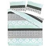 Parure de Lit 3 Pièces "Gisèle" 240x220cm Vert Vert G