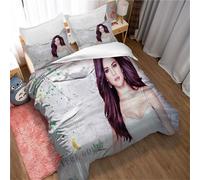 Parure De Lit 3 Pieces - Housse De Couette Selena Gomez Et 2 Taies D'oreiller - Douce - Infroissable Et Résistante À La Décoloration