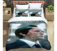 Parure De Lit 3 Pieces Imprimee Sur Le Theme De Cyborg Severenne, Avec Housse De Couette Douce Et Deux Taies D'oreiller, Ideal Pour Toutes Les Saisons Et Pour La Chambre À Coucher.