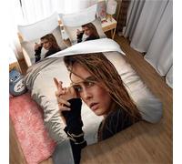 Parure De Lit 3 Pieces King Size, Imprimé Cara Delevingne, Housse De Couette Pour Fille, Microfibre Ultra Douce Et Hypoallergénique, Photo