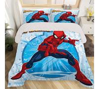 Parure De Lit 3 Pieces Marvel Spider-Man, Housse De Couette Super Douce, Confortable Et Respirante, Plusieurs Tailles Pour La Decoration De La Chambre D'amis (1 Housse De Couette +