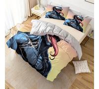 Parure De Lit 3 Pieces Marvel Venom, Housse De Couette Confortable Et Respirante, Plusieurs Tailles, Pour Chambre D'amis (1 Housse De Couette + 2 Taies D'oreiller, Sans Taie D'orei