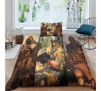 Parure De Lit 3 Pieces Modern Warfare, Motif Dessin Anime, Avec Housse De Couette Et Taie D'oreiller, Pour Lit Simple