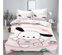 Parure De Lit 3 Pieces Motif Carlin Hello Kitty, Housse De Couette, Parure De Lit King Size Pour Enfant, Decorations De Noël