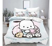 Parure De Lit 3 Pieces Motif Carlin Hello Kitty, Housse De Couette, Parure De Lit King Size Pour Enfant, Decorations De Noël