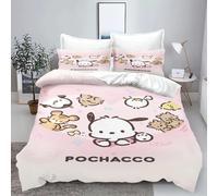 Parure De Lit 3 Pieces Motif Carlin Hello Kitty, Housse De Couette, Parure De Lit King Size Pour Enfant, Decorations De Noël