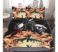 Parure De Lit 3 Pieces Motif Humoristique Hollow Knight D'adjzepuo (1 X 90 Pouces) Avec Housse De Couette Et 2 Taies D'oreiller