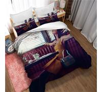 Parure De Lit 3 Pieces Pour Lit Double Selena Gomez, Housse De Couette Pour Fille, Microfibre Ultra Douce Et Hypoallergénique