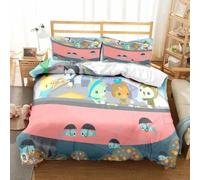 Parure De Lit 3 Pieces Pour Lit Double, Toutes Saisons, Motif Dessin Anime The Octonauts, Housse De Couette Pour Lit Double, King Size