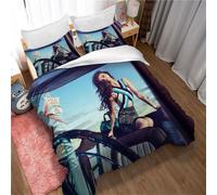 Parure De Lit 3 Pieces Réversible Selena Gomez Avec Housse De Couette Et Fermeture Éclair, Microfibre Ultra Douce