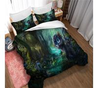 Parure De Lit 3 Pieces Ste-X Fairy Tale World, Housse De Couette Confortable En Microfibre, Ensemble De Literie De Chambre Classique Et Élégant
