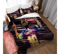 Parure De Lit 3 Pieces Ste-X Lionel Messi, Housse De Couette Confortable En Microfibre, Ensemble De Literie De Chambre Classique Et Élégant