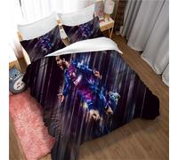 Parure De Lit 3 Pieces Ste-X Lionel Messi, Housse De Couette Confortable En Microfibre, Ensemble De Literie De Chambre Classique Et Élégant