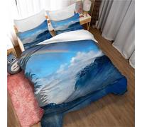 Parure De Lit 3 Pieces Ste-X Rainbow, Housse De Couette Confortable En Microfibre, Ensemble De Literie Classique Et Élégant Pour Chambre À Coucher, Couleur