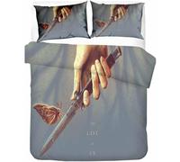 Parure De Lit 3 Pieces The Last Of Us 100 % Bambou Naturel Avec Housse De Couette Et Taie D'oreiller Et Fermeture Éclair - Literie Douce Et Fraîche, Parfaite Pour Les Soins De La P