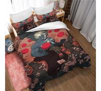 Parure De Lit 3 Pieces Ultra Douce Avec Housse De Couette Et 2 Taies D'oreiller 80 X 80 Cm, Motif Street Fighter, 100 % Microfibre