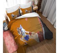 Parure De Lit 3 Pieces Ultra Douce Avec Housse De Couette Et 2 Taies D'oreiller 80 X 80 Cm, Motif Street Fighter, 100 % Microfibre