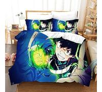 Parure De Lit 3d Adiccc My Hero Academy, Housse De Couette, Facile D'entretien, King Size, 3 Pieces, 1 Housse De Couette + 2 Taies D'oreiller Assorties